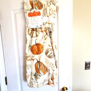 Deco Plush Fall Pumpkin Throw Blanket 50 X 70